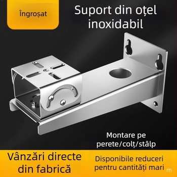 Cameră de supraveghere protejată împotriva exploziilor, bază din oțel inoxidabil 304, cap duckbill și suport tip clemă-gun pentru mină, cu braț gimbal