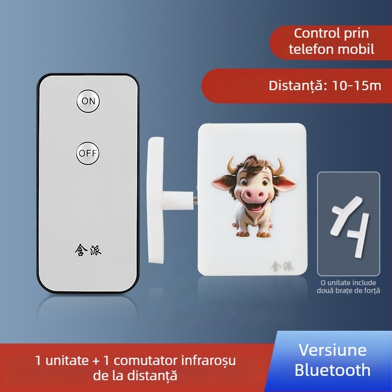 Comutator Bluetooth cu control prin aplicație mobilă pentru lumină — controler inteligent pentru spații interioare