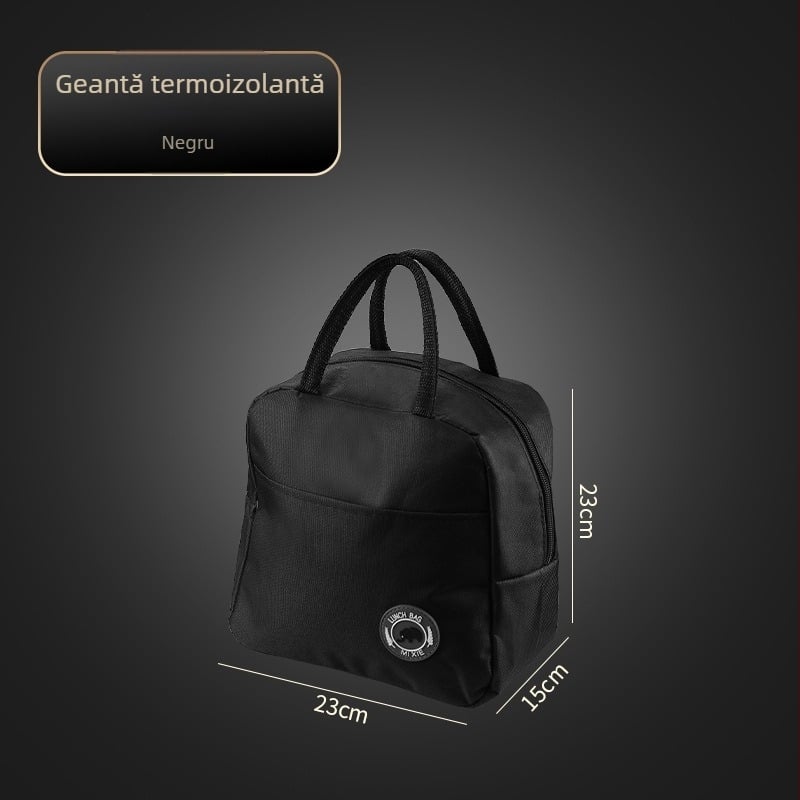 Cutie pentru prânz din oțel inox, izotermă, compatibilă cu microundele, cu furculiță și lingură, de calitate alimentară