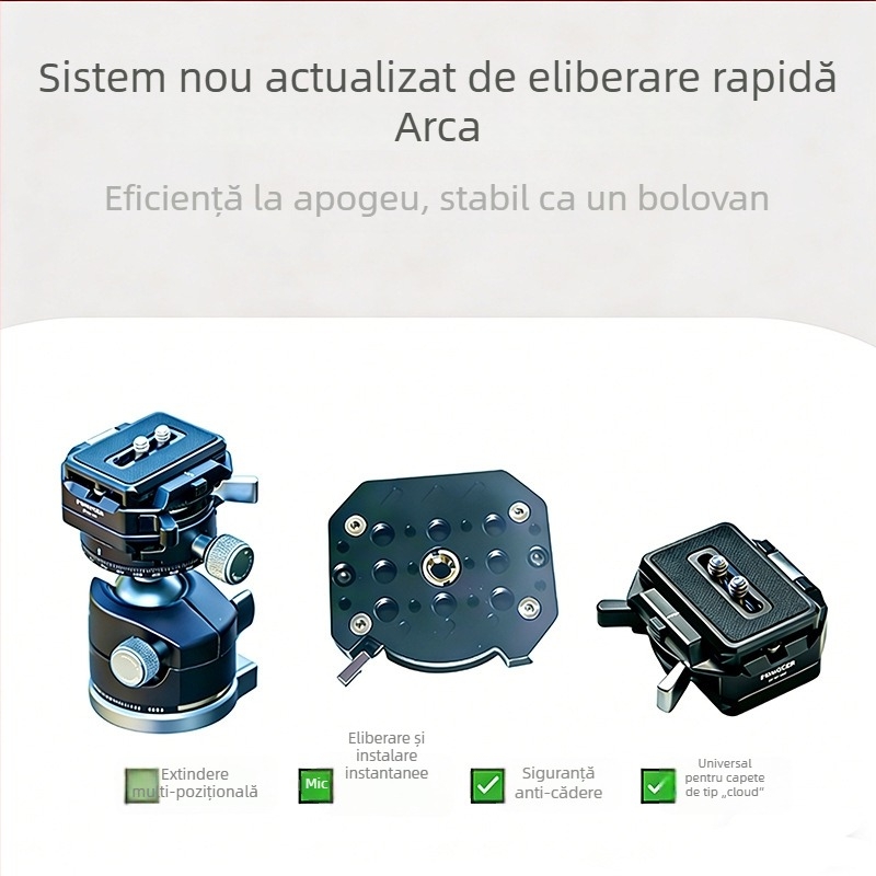 Placă Arca pentru eliberare rapidă cu mai multe găuri, pentru DSLR și camere mirrorless – accesoriu universal de extindere pentru capul trepiedului