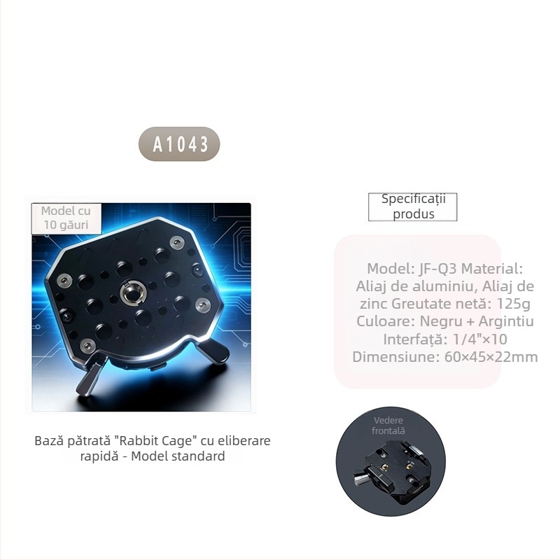 Placă Arca pentru eliberare rapidă cu mai multe găuri, pentru DSLR și camere mirrorless – accesoriu universal de extindere pentru capul trepiedului