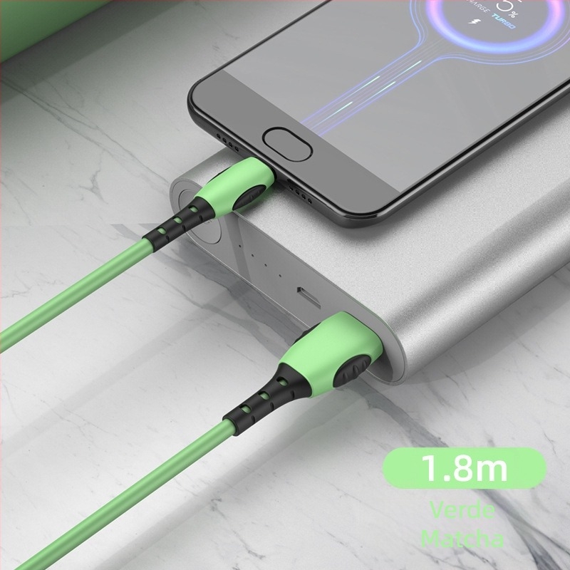 Cablu de încărcare din silicon lichid cu conectori Lightning, USB-C și Micro USB pentru încărcare rapidă