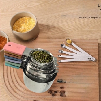 Set magnetic de măsurare cupe și linguri din oțel inoxidabil pentru gătit și coacere
