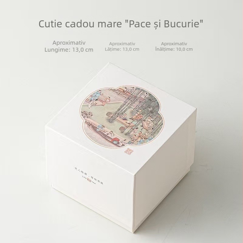 Set de ceai în stil chinezesc, cutie cadou cu ceașcă de ceai