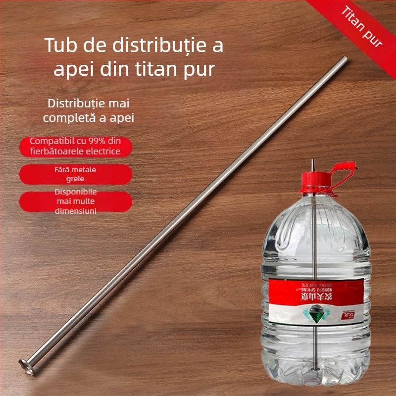 Conductă de apă din titan pentru apă îmbuteliată și conductă de aspirație pentru fierbător electric — accesoriu pentru ceremonia ceaiului