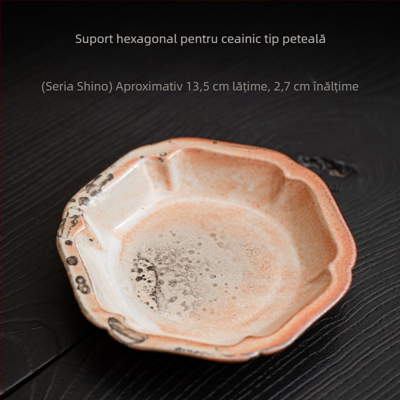 Suport octagonal pentru ceainic, bază de uz casnic pentru ceainic, tavă de ceai, întreținere ceainic, tavă de uscare pentru preparare, accesorii set ceai, pernă izolatoare pentru ceainic și ceașcă