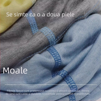 Guler de gât din Tencel și lână, pentru bărbați și femei, toamnă-iarnă, protecție împotriva vântului, respirabil, elastic, multifuncțional pentru ciclism