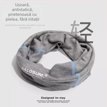 Guler de gât din Tencel și lână, pentru bărbați și femei, toamnă-iarnă, protecție împotriva vântului, respirabil, elastic, multifuncțional pentru ciclism