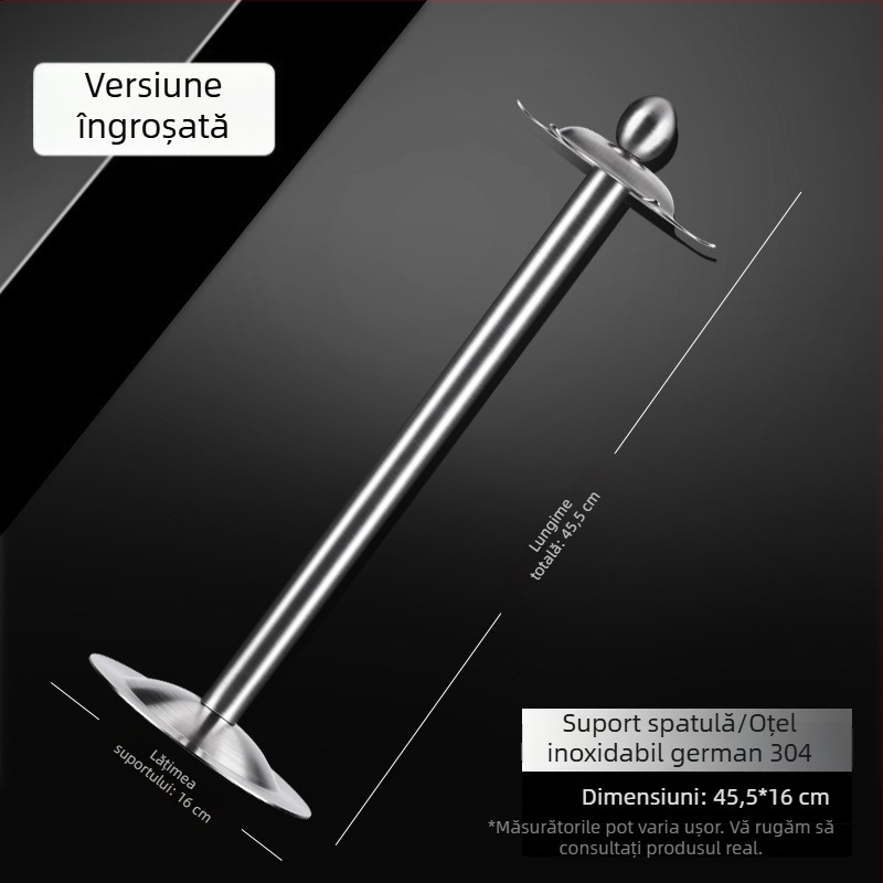 Set spatulă și lingură cu mâner din lemn de trandafir, din oțel inoxidabil, cu lingură cu sita și suport pentru ustensile de bucătărie