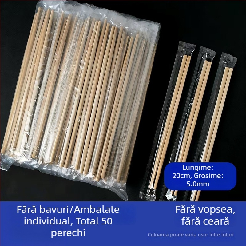 Bețișoare de porțelan albastre și albe, de unică folosință, extinse și îngroșate, ambalate individual, pentru masă, evenimente în aer liber, hoteluri și uz casnic, Anul Nou