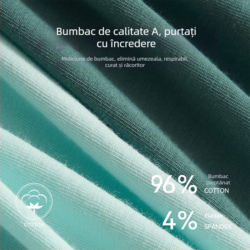 Boxeri bărbați din 100% bumbac, antibacteriali, Tip A, mărime mare