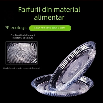 Farfurii din plastic, de unică folosință – rotunde, groase, pentru grătar și picnic, pentru fructe și legume