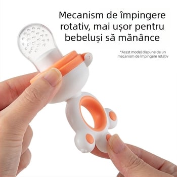 Jucărie de mestecat pentru fructe și legume, pungă de mestecat și ajutor de hrănire în stil suzetă