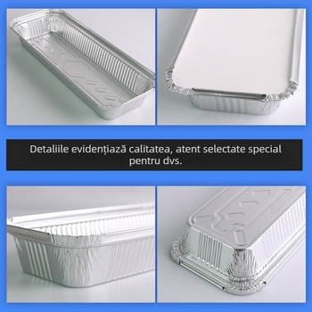 Tavă de unică folosință pentru frigărui, pentru coacere și grătar, cutie de prânz din folie de aluminiu 350, cutie din folie de aluminiu pentru cuptor, frigărui personalizabile