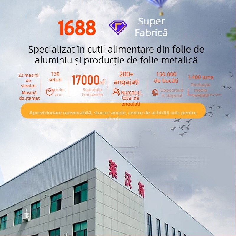 Tavă de unică folosință pentru frigărui, pentru coacere și grătar, cutie de prânz din folie de aluminiu 350, cutie din folie de aluminiu pentru cuptor, frigărui personalizabile