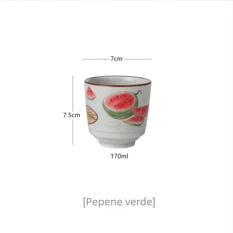 Cană de ceai ceramică pictată manual, glazură sub glazură, stil nou chinezesc Kung Fu, set de ceai retro, ceașcă norocoasă