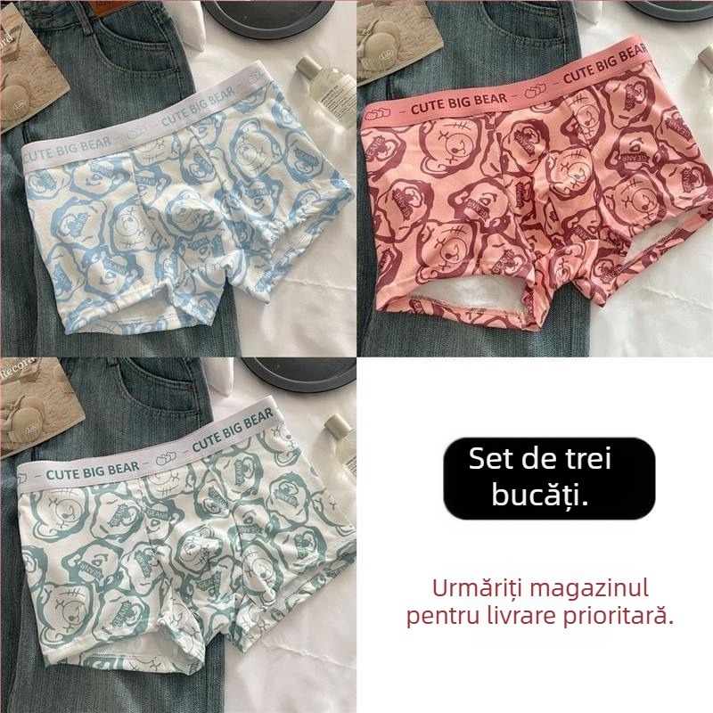 Boxeri pentru bărbați, respirabili, prietenoși cu pielea, confortabili, mărime mare