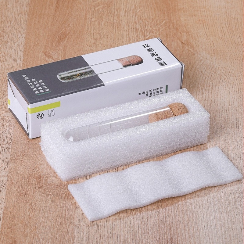 Infuzor de ceai din sticlă, în formă de eprubă, pentru ceai din frunze și ceai la plic – accesorii de birou pentru ceai