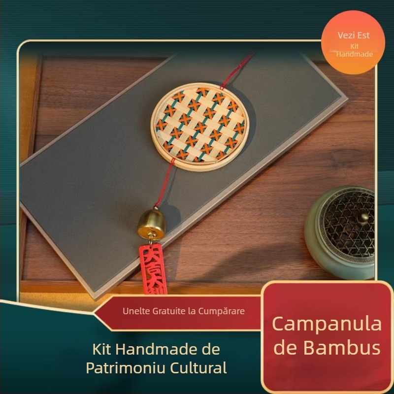 Clopoțel de vânt din bambus – kit DIY handmade pentru activități în familie