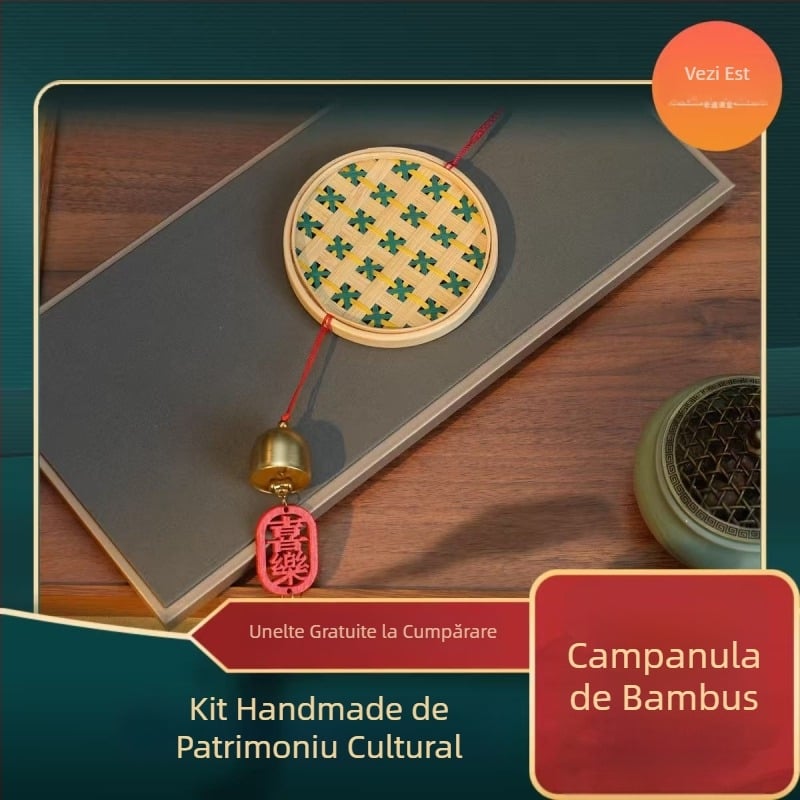 Clopoțel de vânt din bambus – kit DIY handmade pentru activități în familie