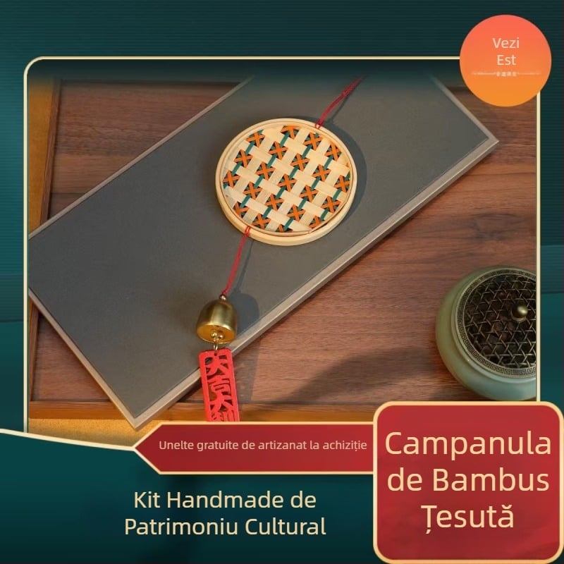Clopoțel de vânt din bambus – kit DIY handmade pentru activități în familie