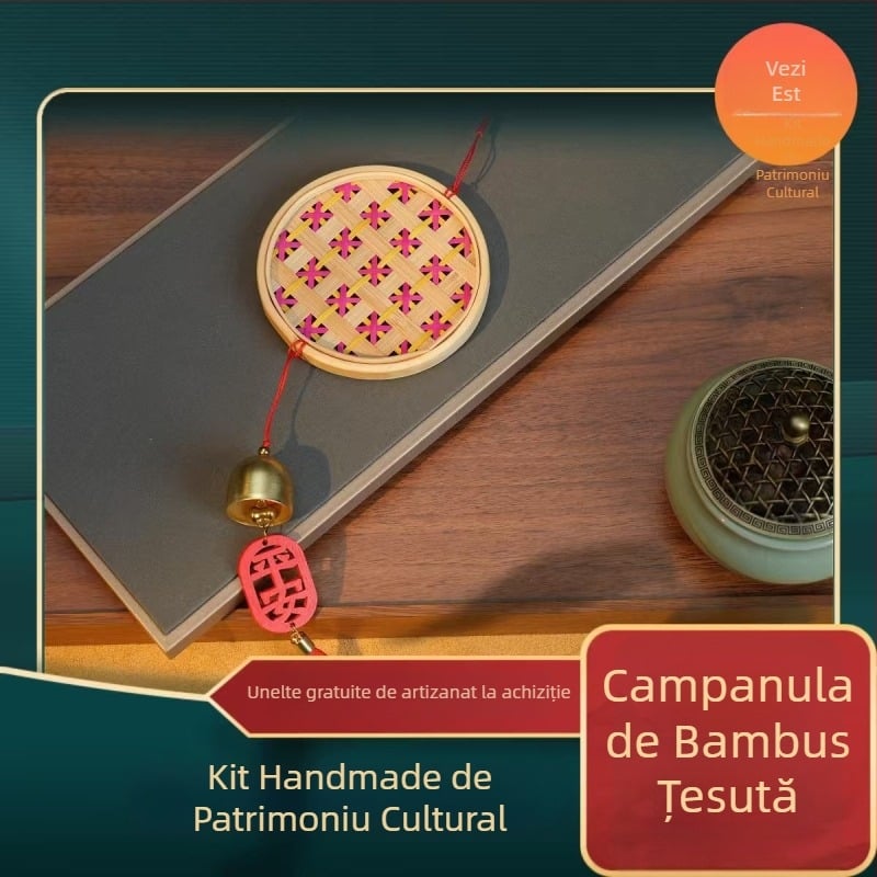 Clopoțel de vânt din bambus – kit DIY handmade pentru activități în familie