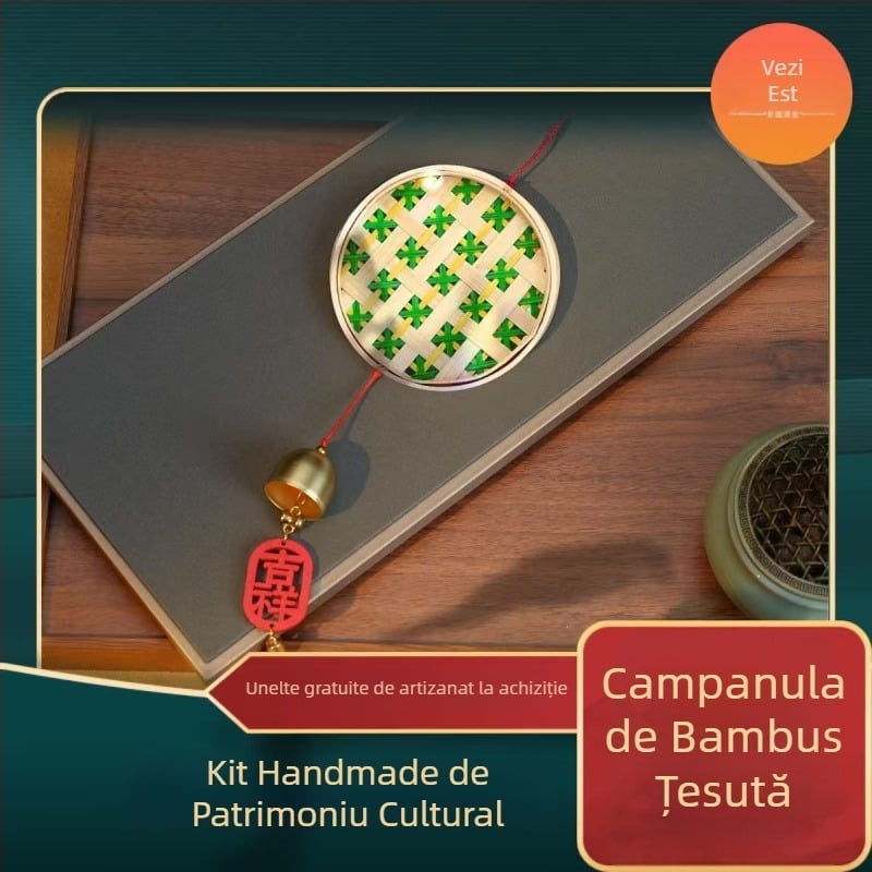 Clopoțel de vânt din bambus – kit DIY handmade pentru activități în familie