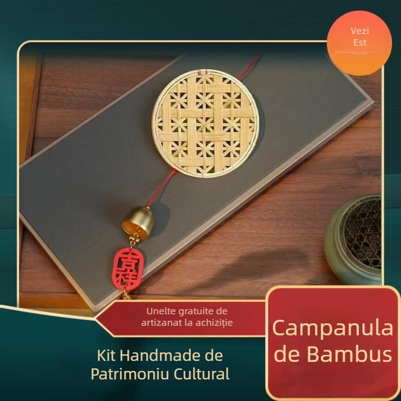 Clopoțel de vânt din bambus – kit DIY handmade pentru activități în familie