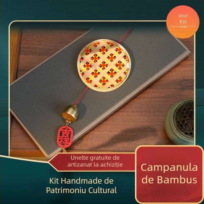 Clopoțel de vânt din bambus – kit DIY handmade pentru activități în familie