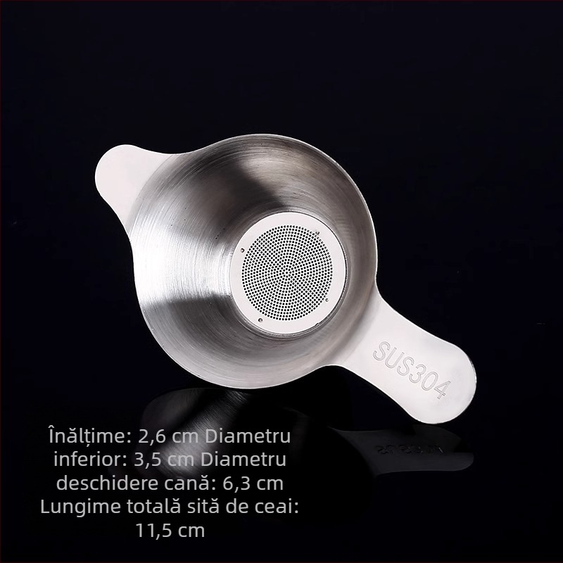 Infuzor și filtru pentru ceai din oțel inoxidabil 304, sită pentru frunze de ceai, accesorii de ceai de înaltă clasă