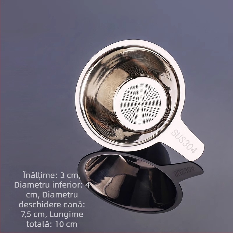 Infuzor și filtru pentru ceai din oțel inoxidabil 304, sită pentru frunze de ceai, accesorii de ceai de înaltă clasă