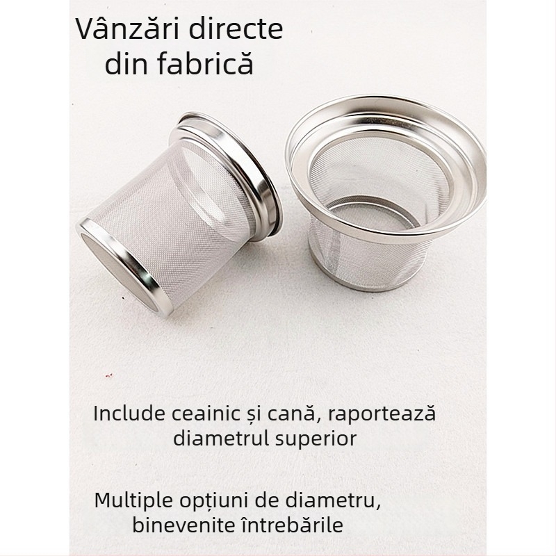 Filtru din oțel inoxidabil pentru ceainic, infuzor fin din plasă pentru ceainic de sticlă, accesorii pentru setul de ceai