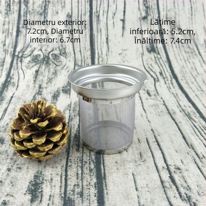 Filtru din oțel inoxidabil pentru ceainic, infuzor fin din plasă pentru ceainic de sticlă, accesorii pentru setul de ceai