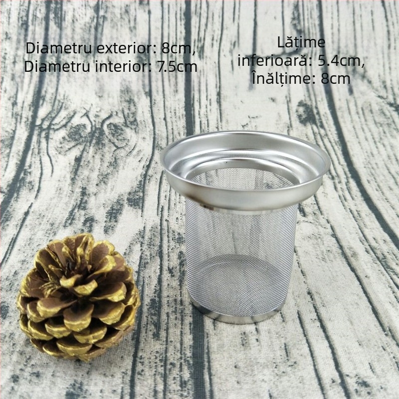 Filtru din oțel inoxidabil pentru ceainic, infuzor fin din plasă pentru ceainic de sticlă, accesorii pentru setul de ceai