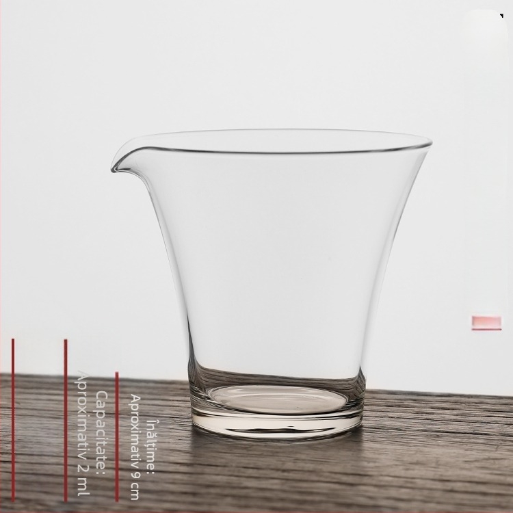 ceașcă de ceai din sticlă hexagonală cu filtru — set, rezistentă la temperaturi înalte, transparentă, cristal japonez