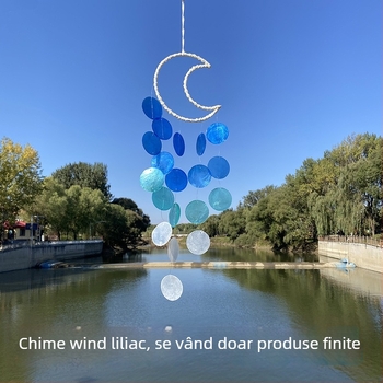 Clopoțeii naturali din scoici pentru camerele copiilor și dormitoare, ornamente mici de agățat, decor pentru pensiuni, accesorii pentru fotografii, cadouri, stil proaspăt și simplu