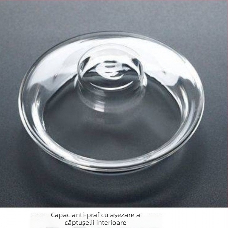 Ceainic din sticlă pentru ceai de flori, cu capac, set Gongfu de ceai cu filtru, vas mare din sticlă transparentă cu design de pinguin, set de trei piese cu căni cu mânere îngroșate
