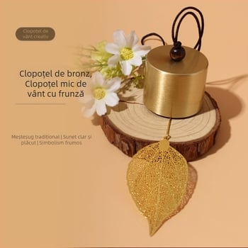 Pandantiv din cupru pur cu clopot de vânt în stil chinezesc, formă de arbore gol, design creativ, pentru balcon, dormitor și mașină