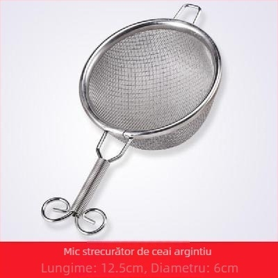 Filtru de ceai din oțel inoxidabil, dublu strat, pâlnie japoneză lucrată manual pentru ceremonia ceaiului
