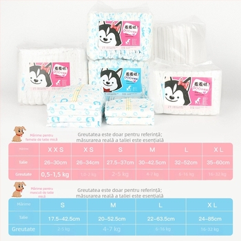 Pantaloni igienici pentru câini în timpul ciclului menstrual