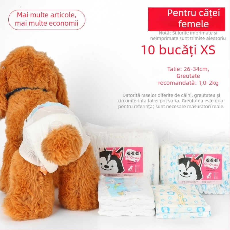 Pantaloni igienici pentru câini în timpul ciclului menstrual
