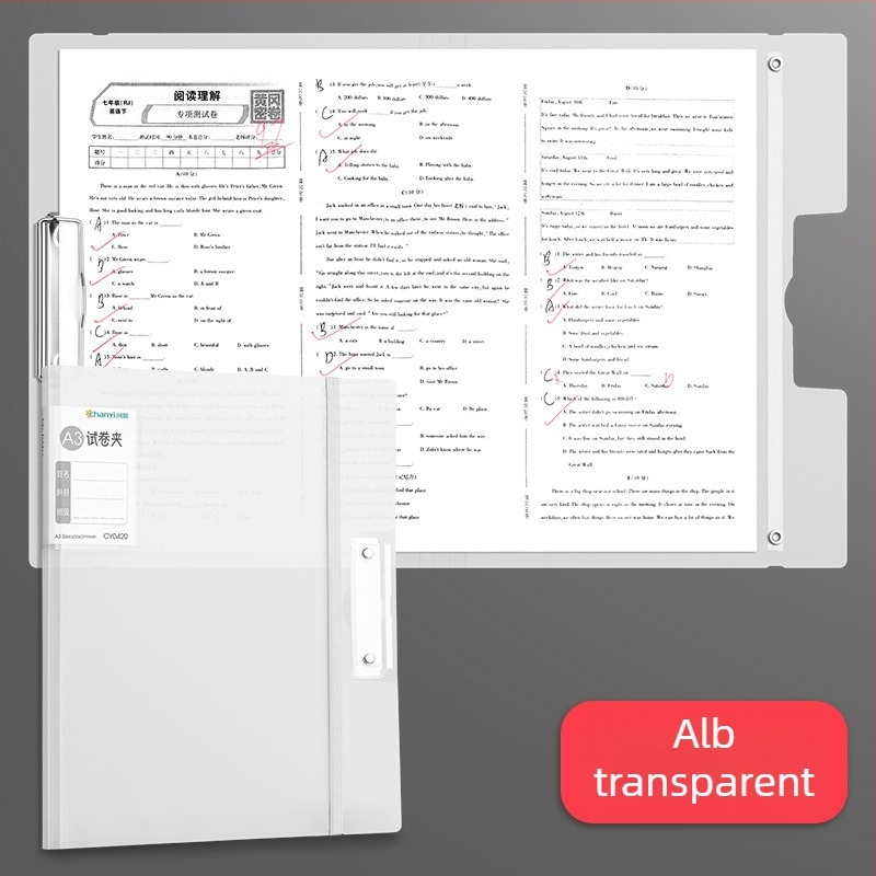 Mapă transparentă A3/A4 pentru lucrări – organizator pentru elevi
