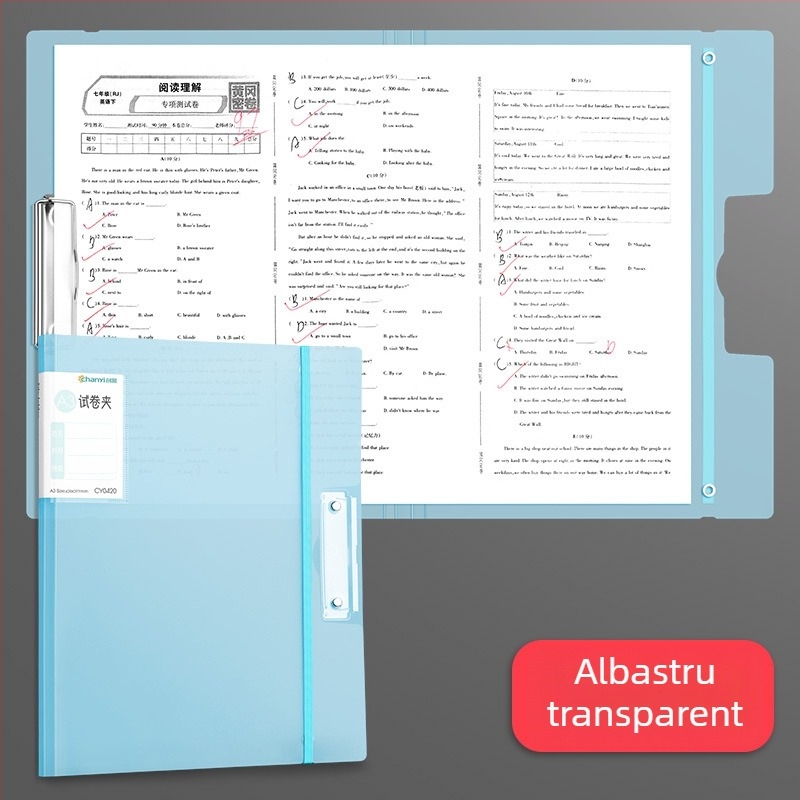 Mapă transparentă A3/A4 pentru lucrări – organizator pentru elevi