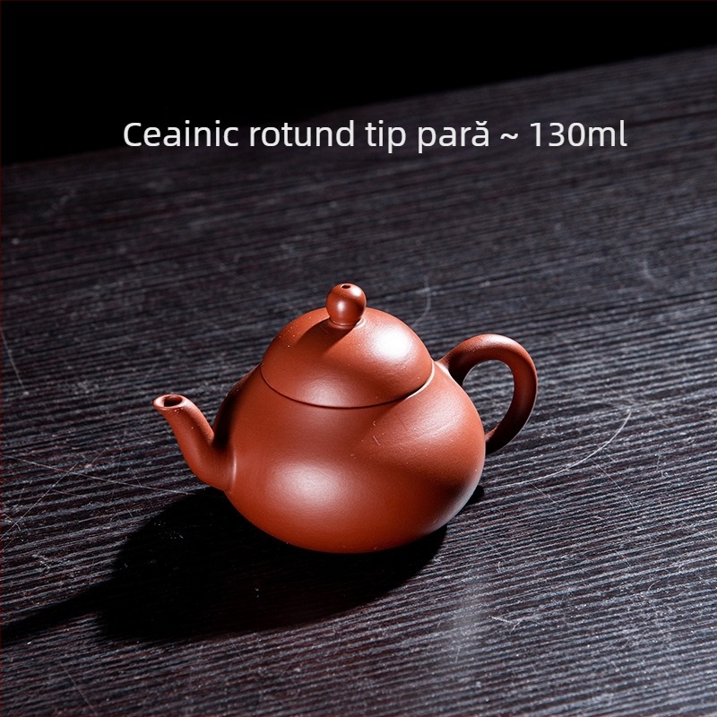 Ceainic din lut purpuriu, modelat manual de ucenic, ceainic Dahongpao, complet lucrat manual, mic pentru uz casnic