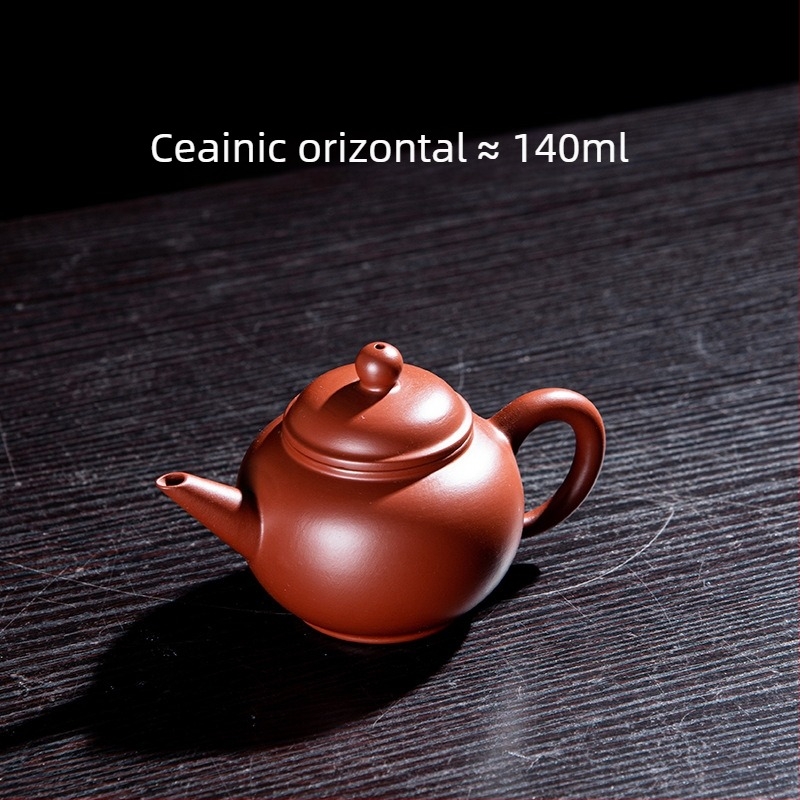 Ceainic din lut purpuriu, modelat manual de ucenic, ceainic Dahongpao, complet lucrat manual, mic pentru uz casnic