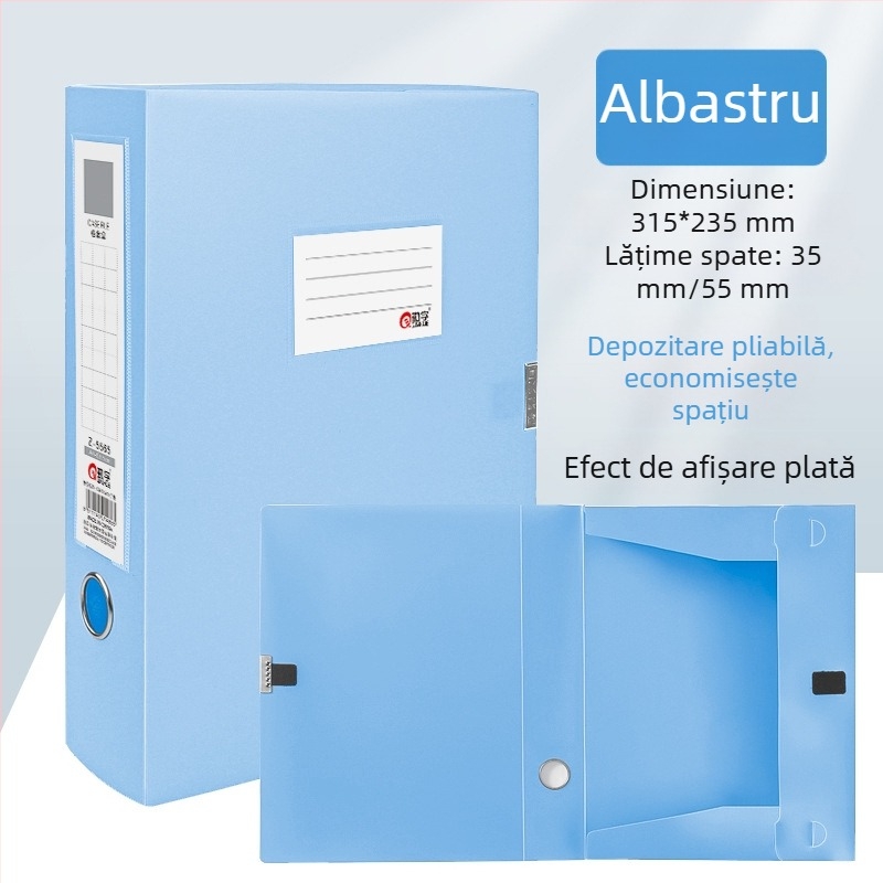 Cutie Morandi pentru fișiere, pliabilă, din plastic, format A4