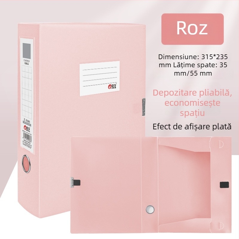 Cutie Morandi pentru fișiere, pliabilă, din plastic, format A4