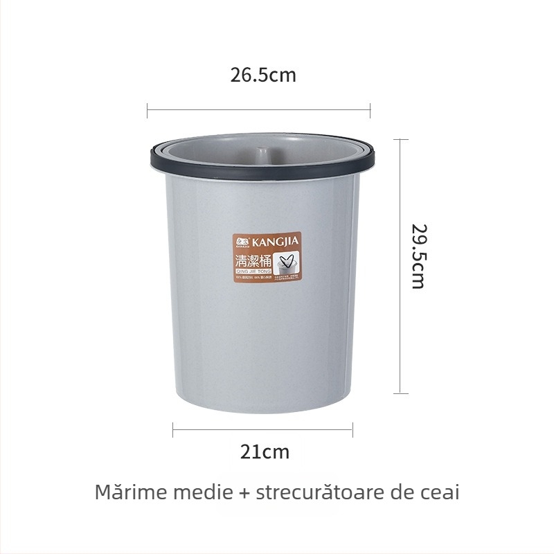 Kangjia găleată din plastic pentru resturi de ceai, cu sită – pentru uz casnic, găleată de drenaj și curățare