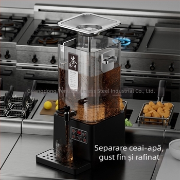 Xinqi ceainic pătrat cu abur, automat comercial, capacitate mare, infuzor inteligent, fierbere și menținerea temperaturii