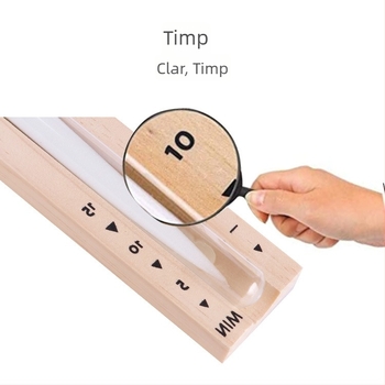 Clepsidră din lemn pentru baie, montată pe perete, rotativă, cronometru de 15 minute pentru saună, ornament decorativ